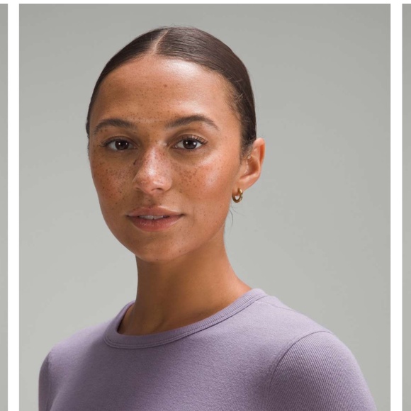 LuluLemon Hold Tight Long-Sleeve Shirt Purple Ash Size 12 - Picture 2 of 8